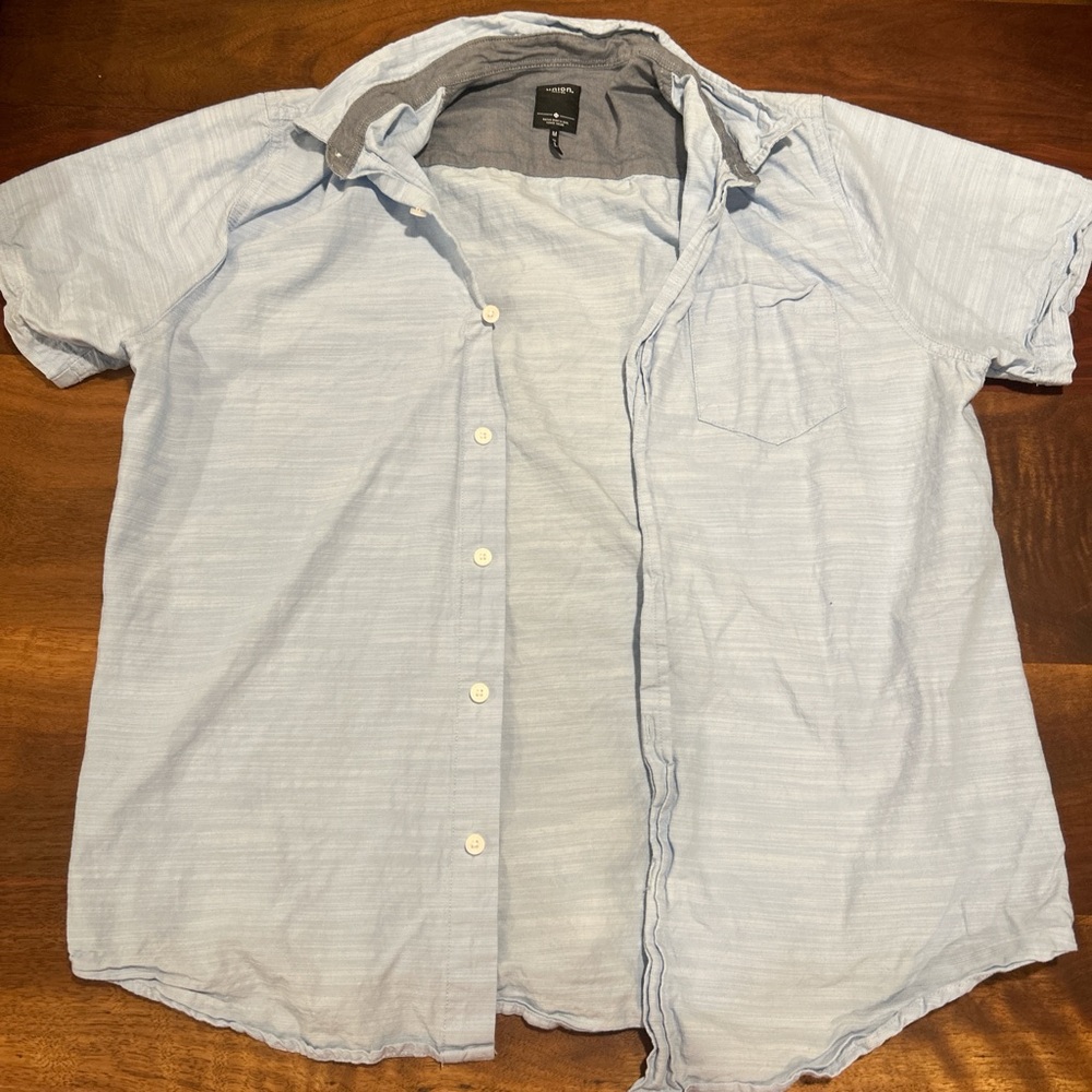 Men's Casual Light Blue Button Down Shirt